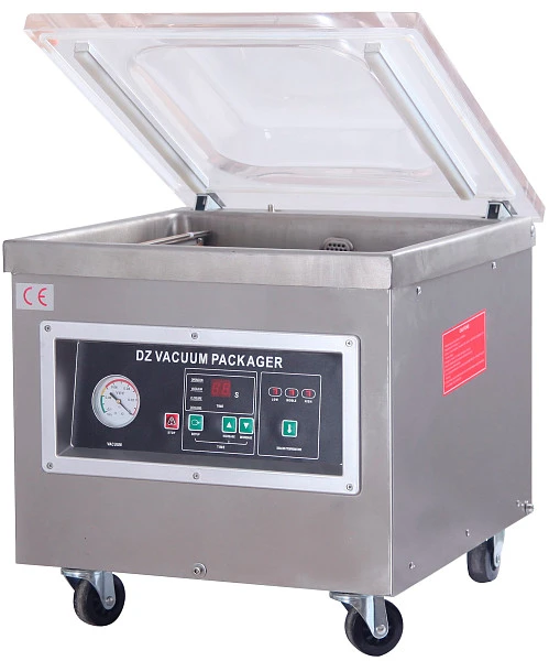 Машина вакуумной упаковки Hualian Machinery DZQ-400/2T SS (нерж., газ)