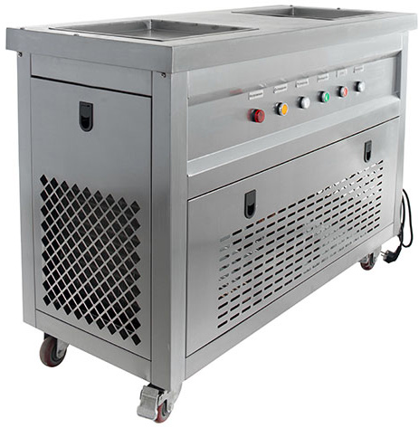 Фризер для жареного мороженого Foodatlas KCB-2F (стол для топпингов) (2 компрессора)