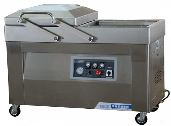 Машина вакуумной упаковки Hualian Machinery DZQ-610/2SA (HVC-610S/2A-G) SS (нерж, газ, обрезка)
