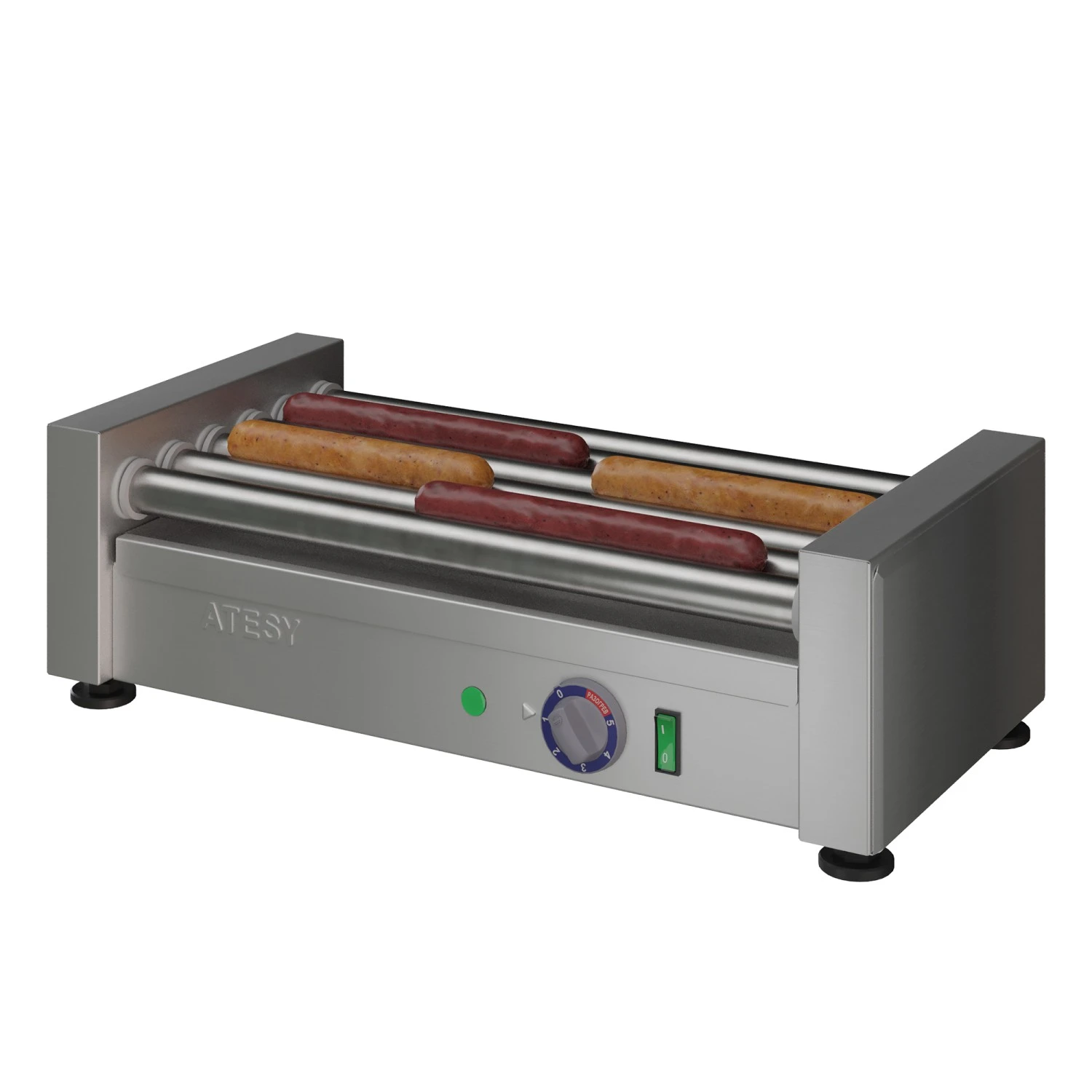 Гриль роликовый Atesy Комбат ГР-6Р-450-02