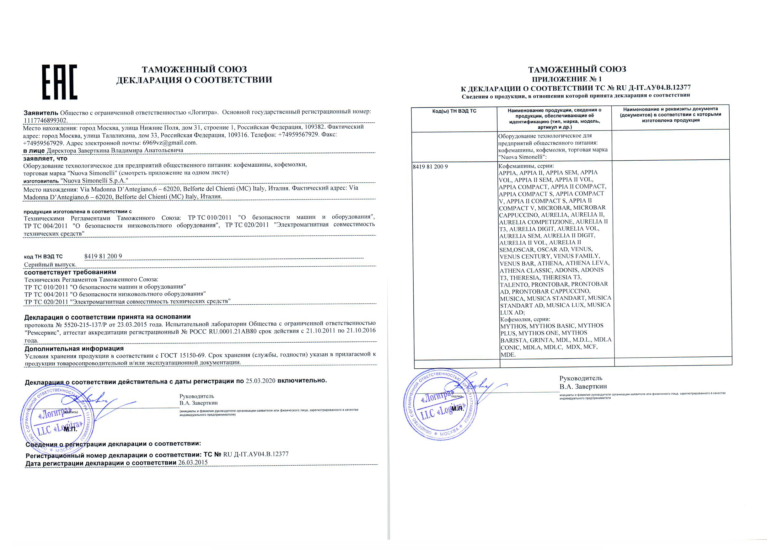 Рожковая кофемашина Nuova Simonelli Oscar II (красная) (профессиональный прессостат) (125073)