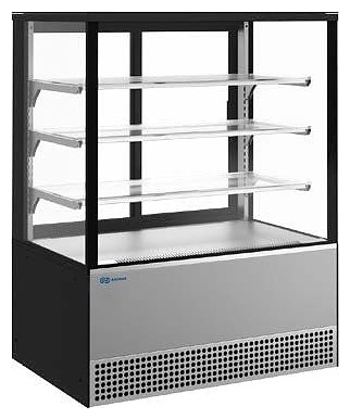 Витрина кондитерская Kayman KВК-950М Люкс (квадро) (серый матовый)