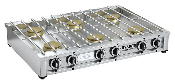 Плита газовая Вулкан ПРГ-IIА-6M Slim (82141)