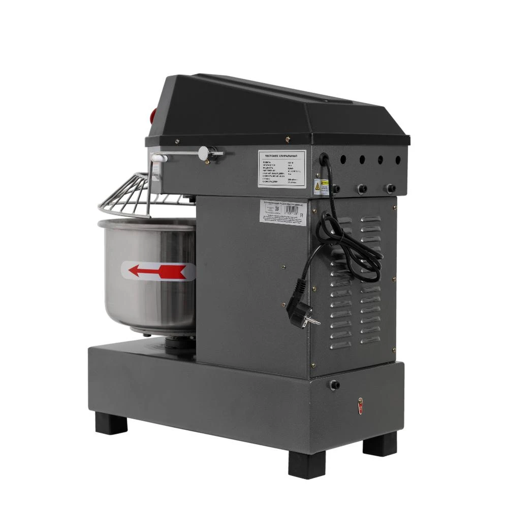 Спиральный тестомес Foodatlas HS-30 Eco 220В (графитовый)