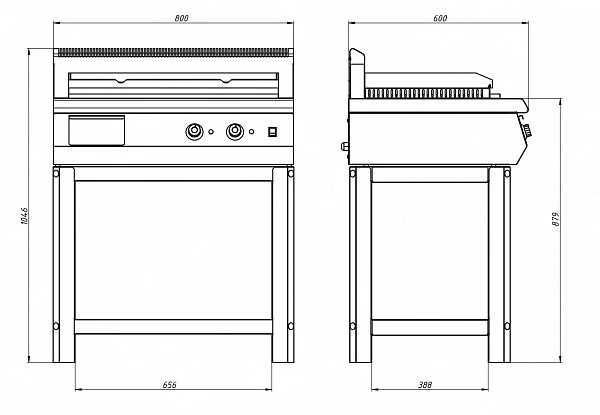 Жарочная поверхность Grill Master Ф2ПЖЭ/600 (24050)